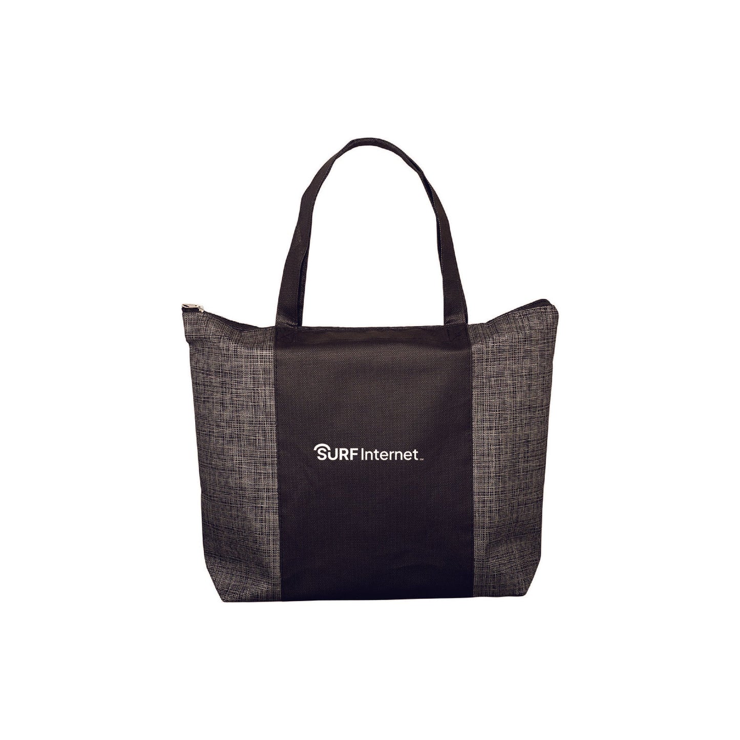 BG134 Prime Line Tonal Non-Woven Zipper Trade Show Tote Bag