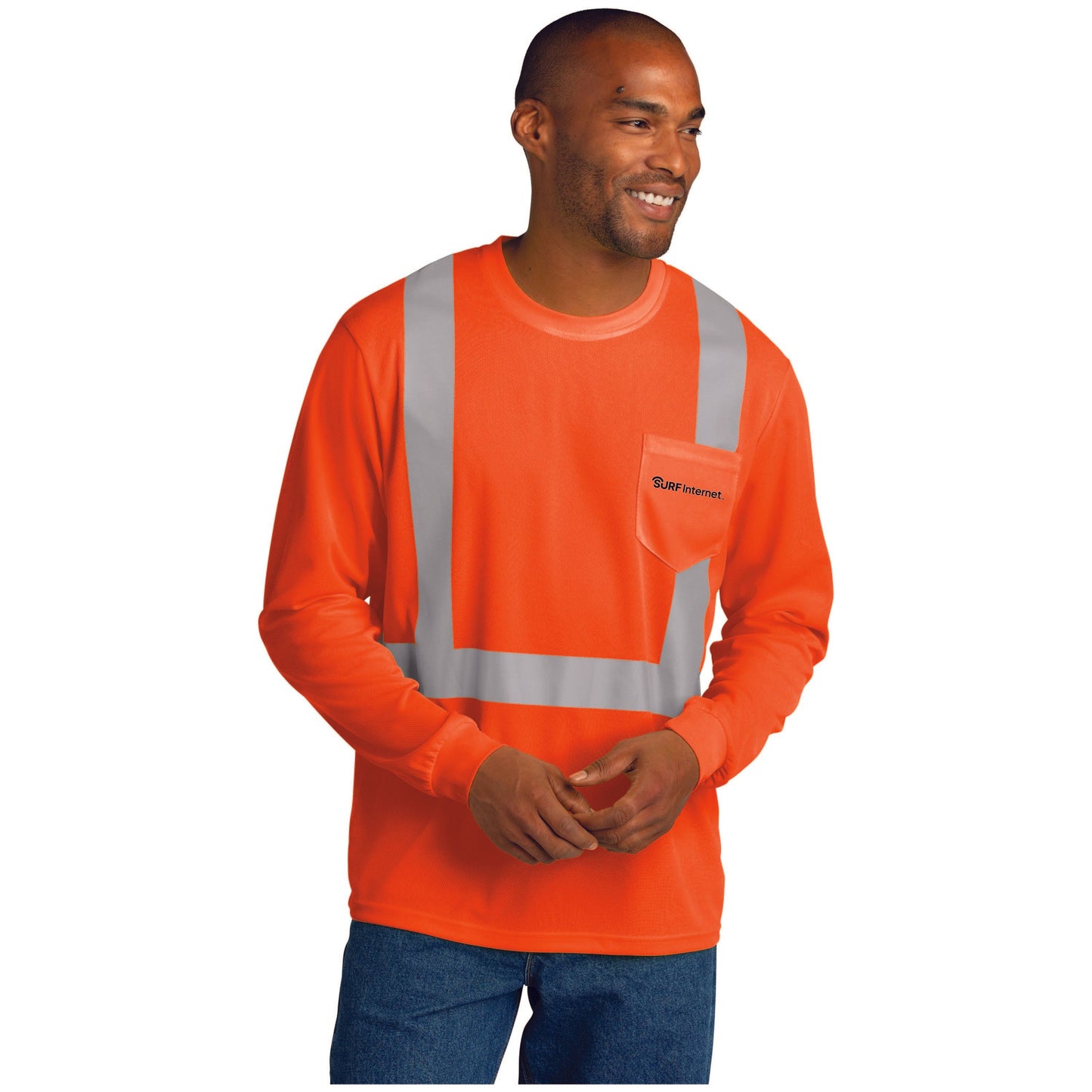CS201 CornerStone® ANSI 107 Class 2 Mesh Long Sleeve Tee