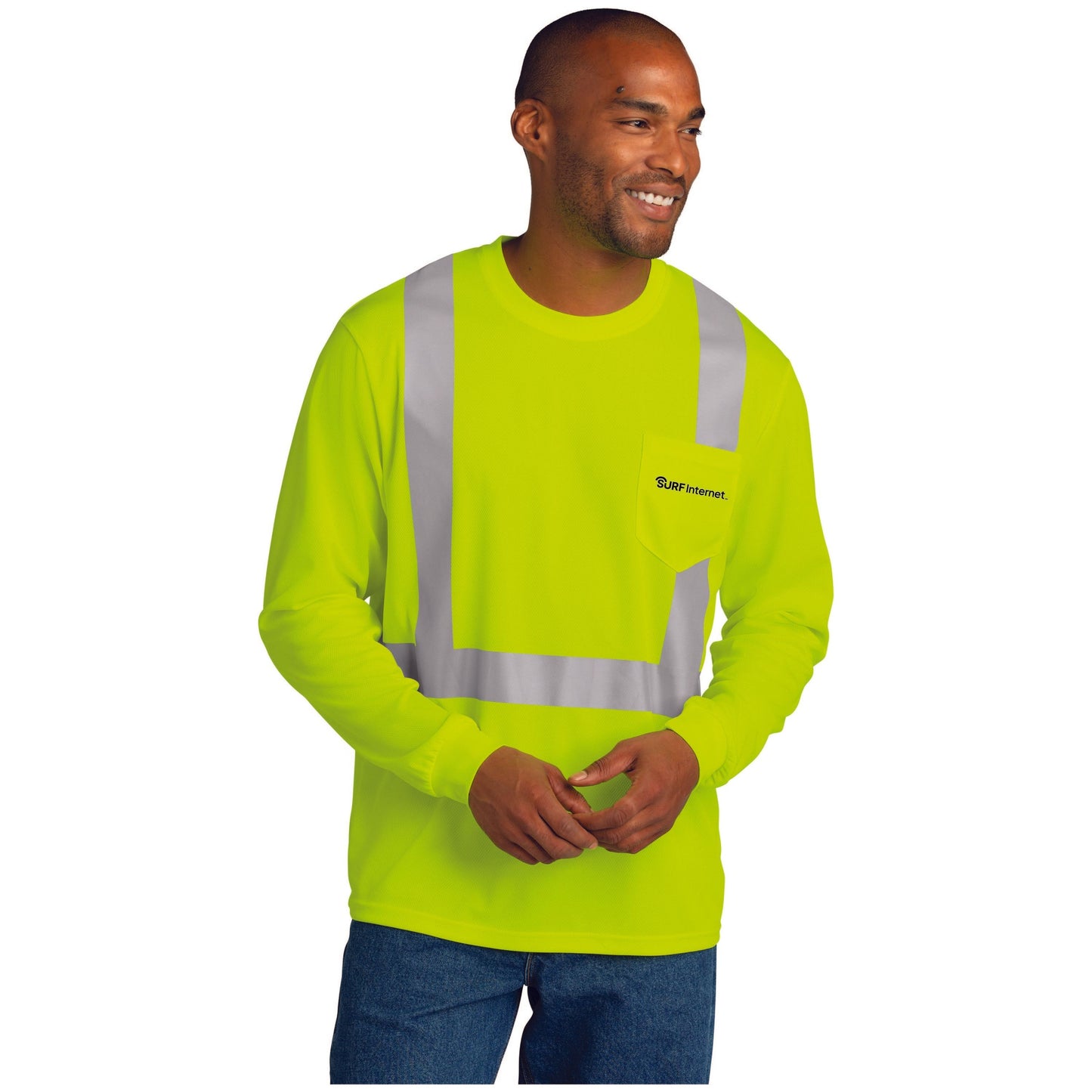 CS201 CornerStone® ANSI 107 Class 2 Mesh Long Sleeve Tee