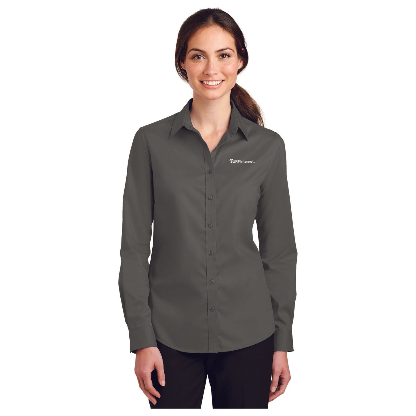 L663 Port Authority® Ladies SuperPro™ Twill Shirt