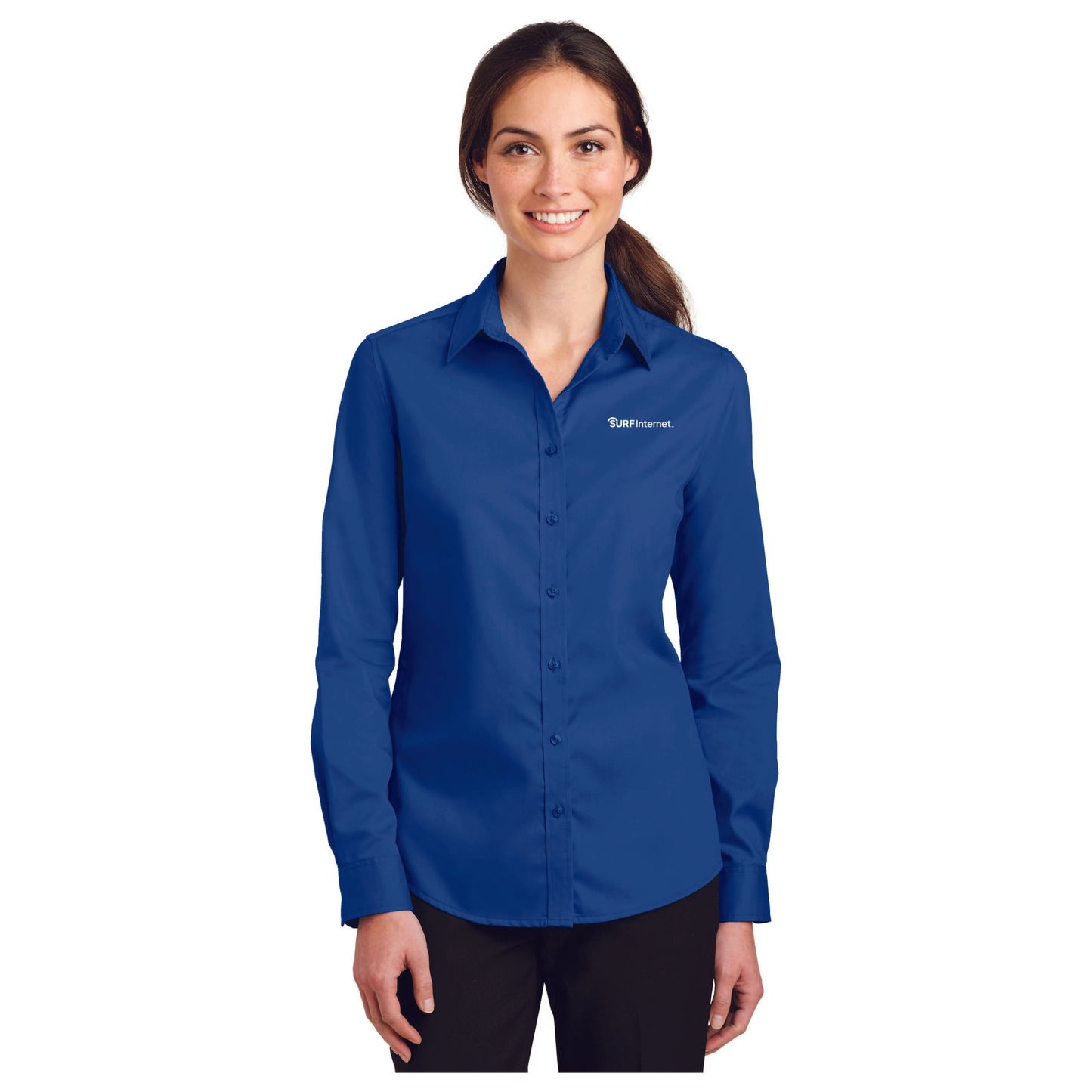 L663 Port Authority® Ladies SuperPro™ Twill Shirt