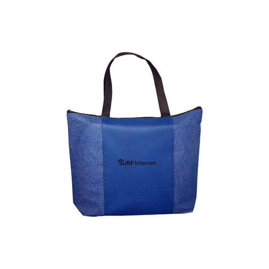 BG134 Prime Line Tonal Non-Woven Zipper Trade Show Tote Bag