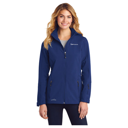 EB537 Eddie Bauer® Ladies Hooded Soft Shell Parka