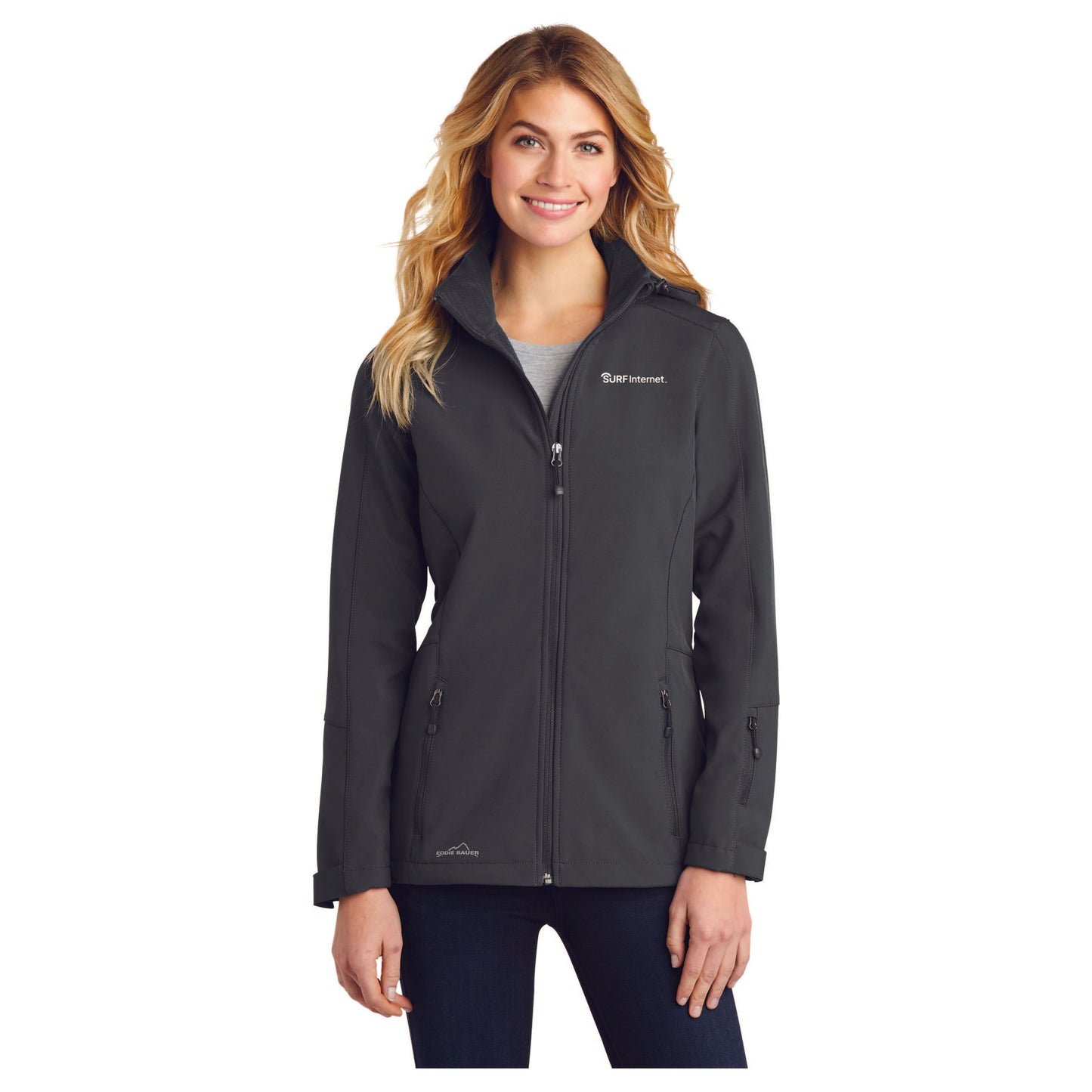 EB537 Eddie Bauer® Ladies Hooded Soft Shell Parka