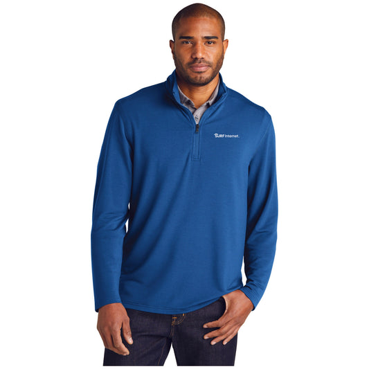 K825  Port Authority® Microterry 1/4-Zip Pullover