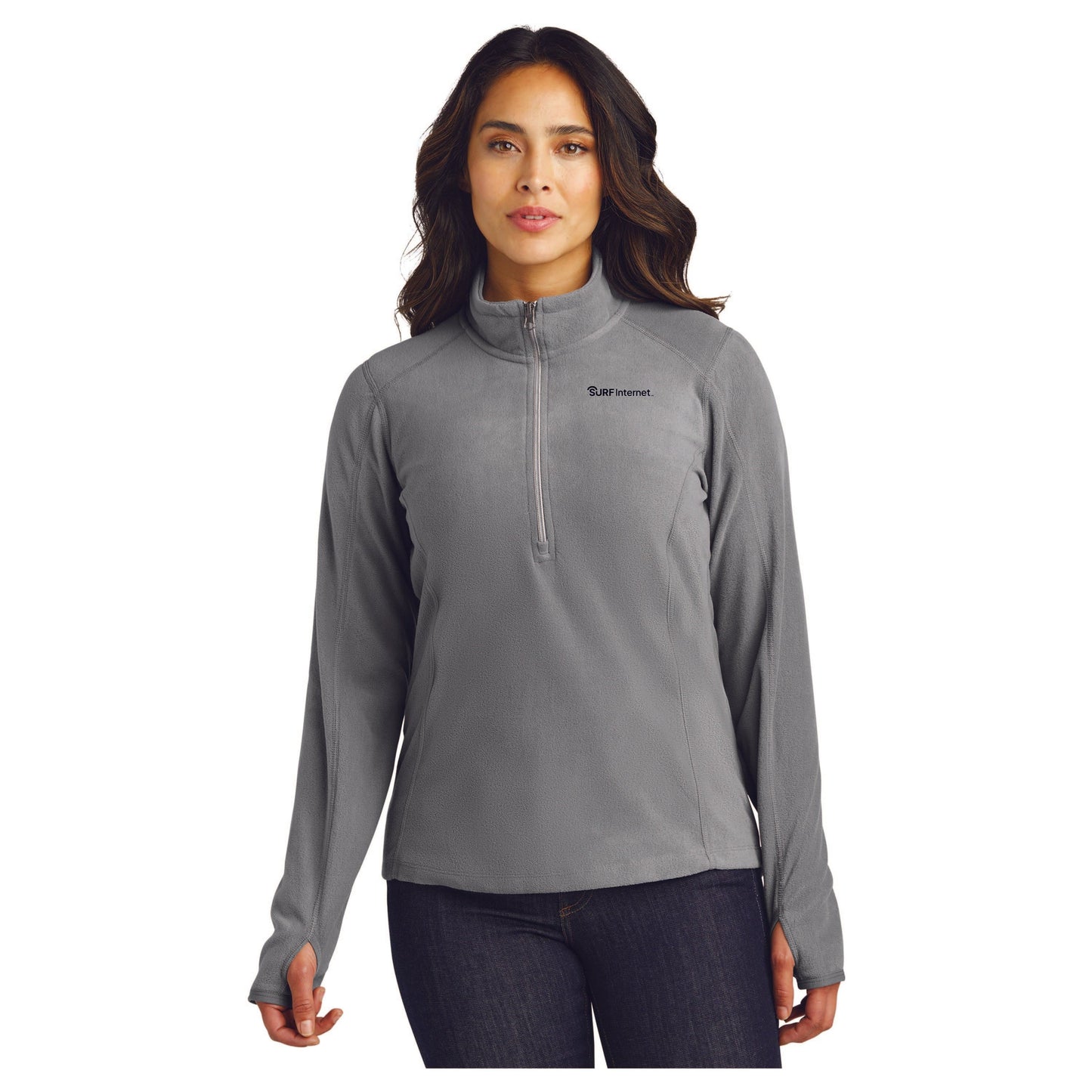 L224  Port Authority® Ladies Microfleece 1/2-Zip Pullover