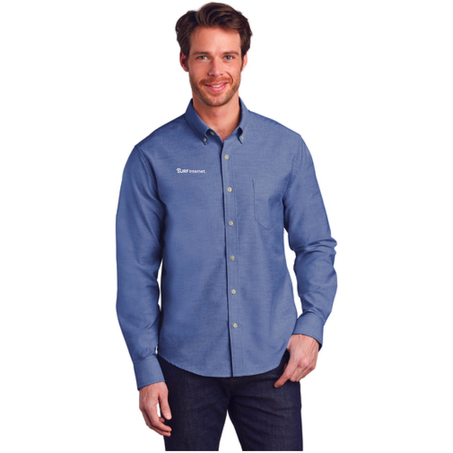 S651  Port Authority ® Untucked Fit SuperPro ™ Oxford Shirt
