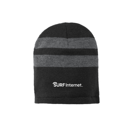 Port & Co™ Fleece-Lined Striped Beanie Cap - C922
